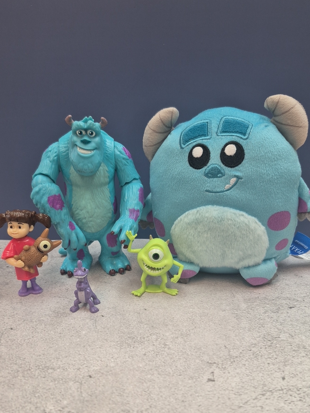 Disney Pixar Monsters, Inc. Sulley Plush and Figures Lot